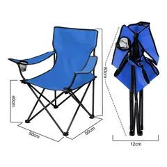 GENERICO - Silla Plegable De Playa Camping Picnic Con Porta Vaso