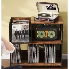 IDEEHOUSE - Mesa Estante Soporte De Vinilo y tocadisco