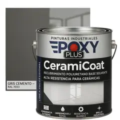 EPOXY - PINTURA PISOS CERÁMICOS - GALÓN GRIS CEMENTO OSCURO