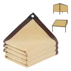 KUANGYE - Malla De Tela Para Sombra Que Bloquea 3mx5m Sombra 95%