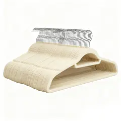 VIDITA - Set 60 Perchas de Terciopelo Antideslizantes Ahorra Espacio