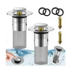 MOVI - Pack 2 Filtros para Drenaje Antibloqueo y Anticabello Baño