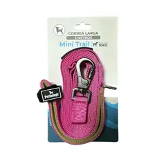PETLOUNGE - Correa De Paseo Adiestramiento 3m Perro Hasta 10kg - Fucsia - 3M