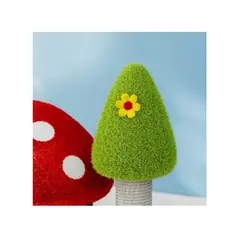 GENERICO - Casa Rascador Para Gato Diseño Hongo Con Poste Árbol