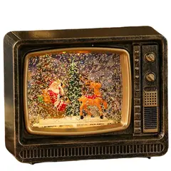 WAKESHOME - Lampara De Navidad Forma De Tv Farola Navideña Para El Árbol