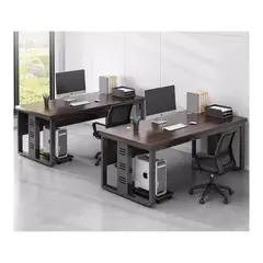 GENERICO - Escritorio Oficina Moderno De Melamina y Fierro 140x75x60cm