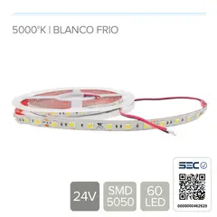 STOREFIX - CINTA LED 14.4W 24V 60L FRIO 5000K (Rollo 5 mts)