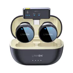 LINKON - Microfono Inalambrico Tipo Solapa Lavalier + Estuche