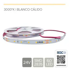 STOREFIX - CINTA LED 13.2W 24V 60L CÁLIDO (Rollo 5 mts)