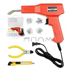 TASBEL - Soldadora Plastico Grapadora Caliente Reparacion Parachoque Auto Moto Kit Grapas Termica