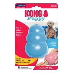 KONG - Juguete Puppy Para Perros Cachorros Talla L 13-30 Kg - Celeste
