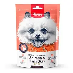 SNAK - Snack Para Perros Wanpy 100% Natural Bocados De Salmón 100g