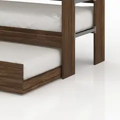 TECNOMOBILI - Camarote Litera Triple CM8003 1 plaza Nogal sin colchón