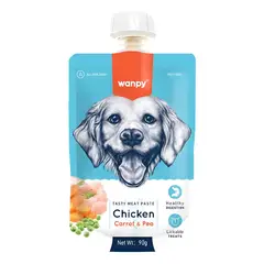 SNAK - X4 Wanpy Snack Golosina Para Perro En Pasta De 90g C/u - Celeste