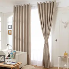 GENERICO - CORTINA BLACKOUT BEIGE DE 2 PAÑOS RNGOMADA MP