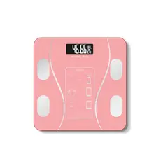 GENERICO - Pesa Digital Inteligente con Bluetooh Rosado