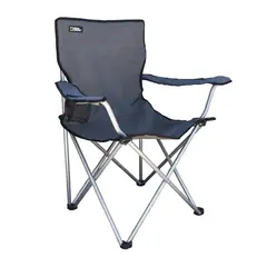 NATIONAL GEOGRAPHIC - Silla Plegable Camping Kenai Apoyabrazos Gris Nat Geo