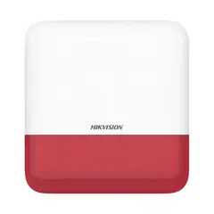 HIKVISION - Sirena Inalambrica Exterior Luz Roja DS-PS1-E-WB/R