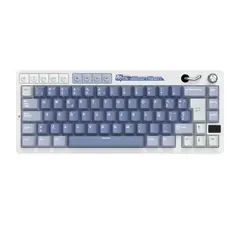 ROYAL KLUDGE - Teclado Mecánico RK M65 Ocean Blue Sw Cream