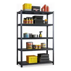 EVERSO - Estante Organizador Acero Rack Ajustable 5 Niveles Cocina