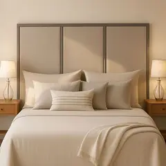 GENERICO - Respaldo de Cama de Hierro y genero, Brisa de Forja