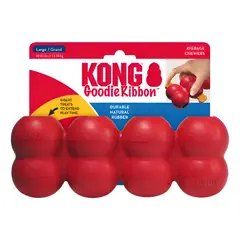 KONG - Juguete Rellenable Goodie Ribbon Talla L De 13 A 30 Kg Rojo