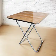 GENERICO - Mesa De Centro Cuadrada Auxiliar Pegable Mesa Centro 60cm Marrón Claro