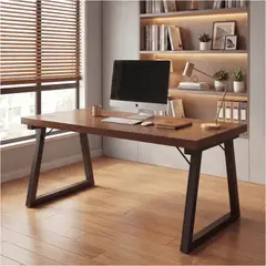 HOMER DESIGN - Escritorio Pata Metal Oficina 120x60x75cm Gruesa 30mm