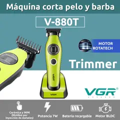 VGR - Patillera Profesional V-880T con Motor BLDC 7200RPM