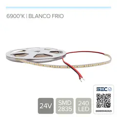 STOREFIX - CINTA LED 7W 24V 240L BLANCO FRIO 6900K (Rollo 5 mts)