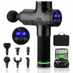 IRM - Kinegun Pistola De Masaje Pro 6 Muscular Portátil + Maleta Negro