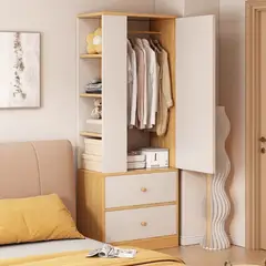 GENERICO - Closet Organizador De Ropa Con Puertas y Cajones 60x180x40cm