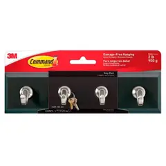3M - Colgador De Llaves Negro Command HOM-18S-ES