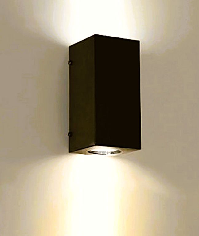 APLIQUE LED 2*3W IP54 NEGRO 3000K