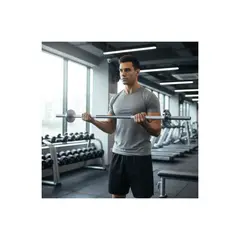 GENERICO - Barra Recta Para Pesas De Discos Larga 1,20