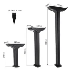 GENERICO - Farol Solar Exterior Lámpara De Jardíncaminostierraestaca