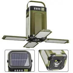 TATEE - Linterna de camping kit Solar De Camping Luz Emergencia Usb