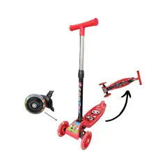 GENERICO - Scooter Luces Monopatín Ajustable Altura Plegable Niños