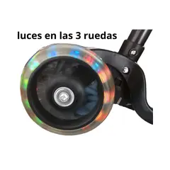 GENERICO - Scooter Luces Monopatín Ajustable Altura Plegable Niños
