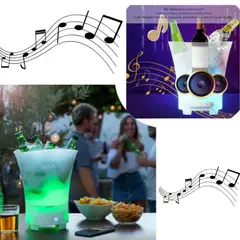 MOVI - Hielera Parlante Bluetooth 7 Litros Multicolor