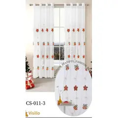 GENERICO - VISILLOS CON DISEÑOS BORDADOS NAVIDEÑOS PACK DE 2