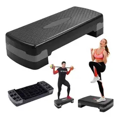 EVERSO - Step Aerobico 2 Niveles Antideslizante Fitness