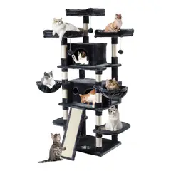 EVERSO - Rascador Torre Arbol Gatos Michis Juguete 172cm Extragrande