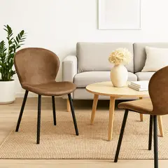 MIRKELA - Sillas Allegra Camel Set x2