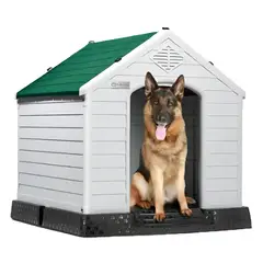 GENERICO - Casa De Plástico Exterior Térmica Raza Grande 97cm Color Verde