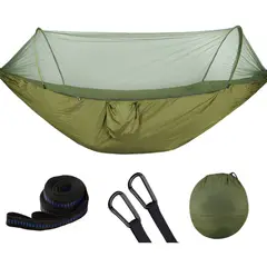 GENERICO - Hamaca Portatil De Camping Con Mosquitero Camuflaje