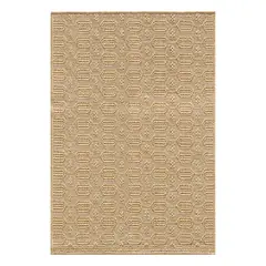 BAZHARS - Alfombra Yute 200X290 cm LAVABLE Gold T12