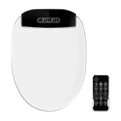 BE BLU - Tapa de Inodoro Inteligente BLU101 L Black Bidé Baño WC Japonés