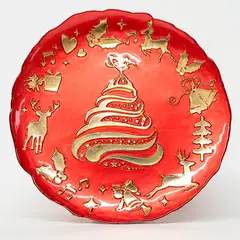 WAKESHOME - Bandeja de Lujo para Postres Quesos Cena Navideña