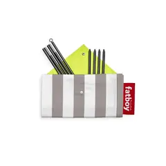 FATBOY - Sombrilla Quitasol Portable Miasun - Biarritz - Rayas Gris y Blancas